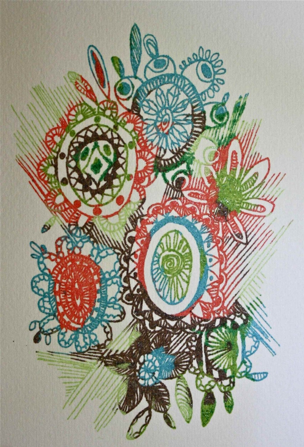 Sunspots gocco print
