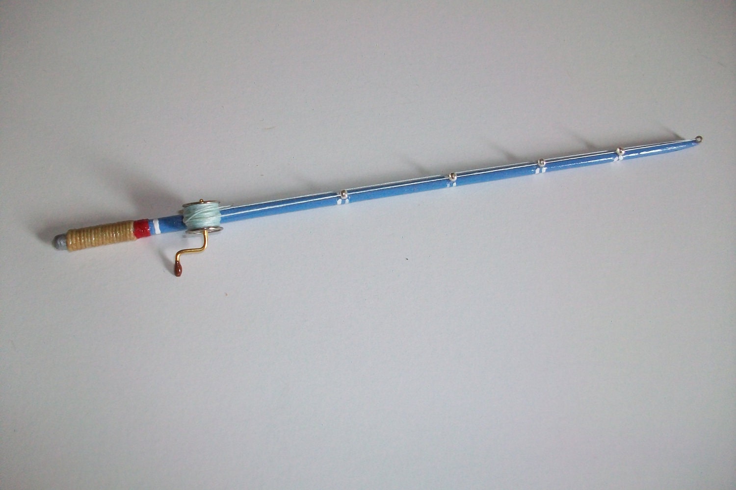 Miniature Fishing Rod (one inch dollhouse scale)