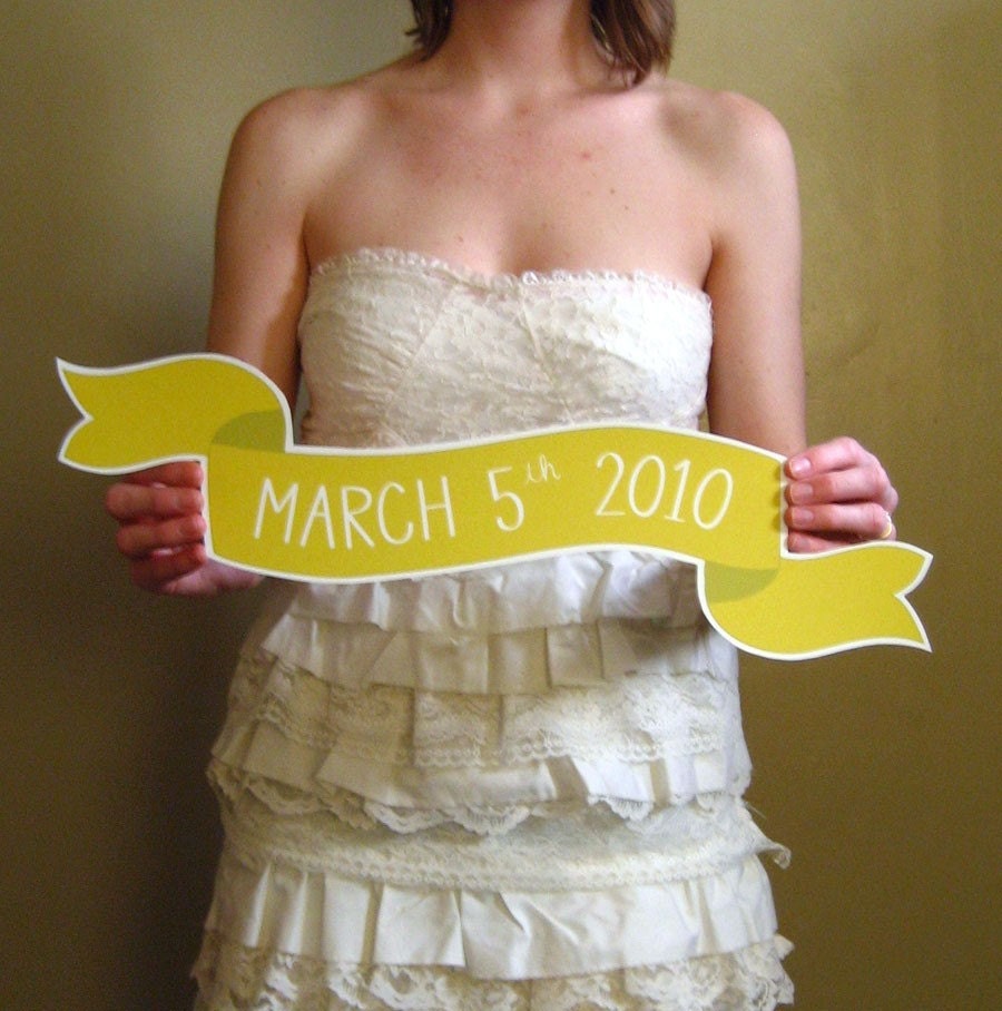 Custom Large Banner No. 2 Wedding Photo Prop