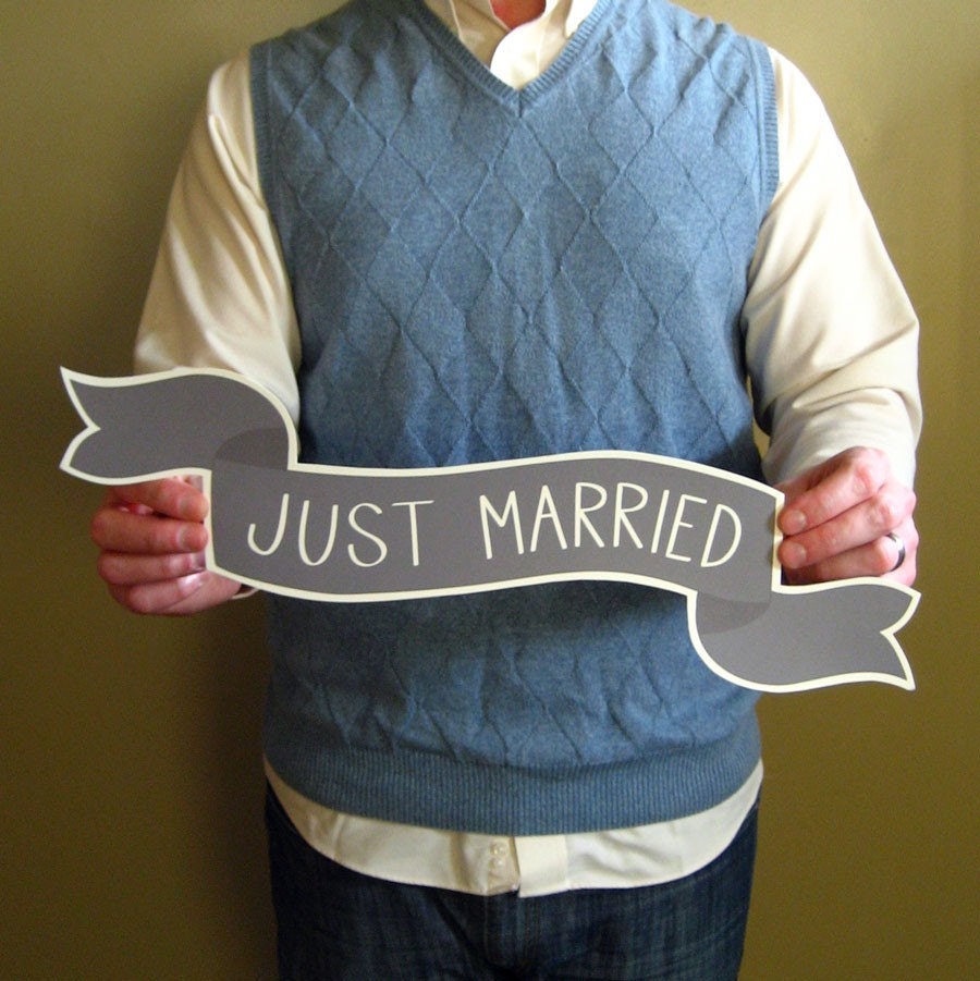 Custom Large Banner No. 2 Wedding Photo Prop