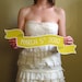 Custom Large Banner No. 2 Wedding Photo Prop