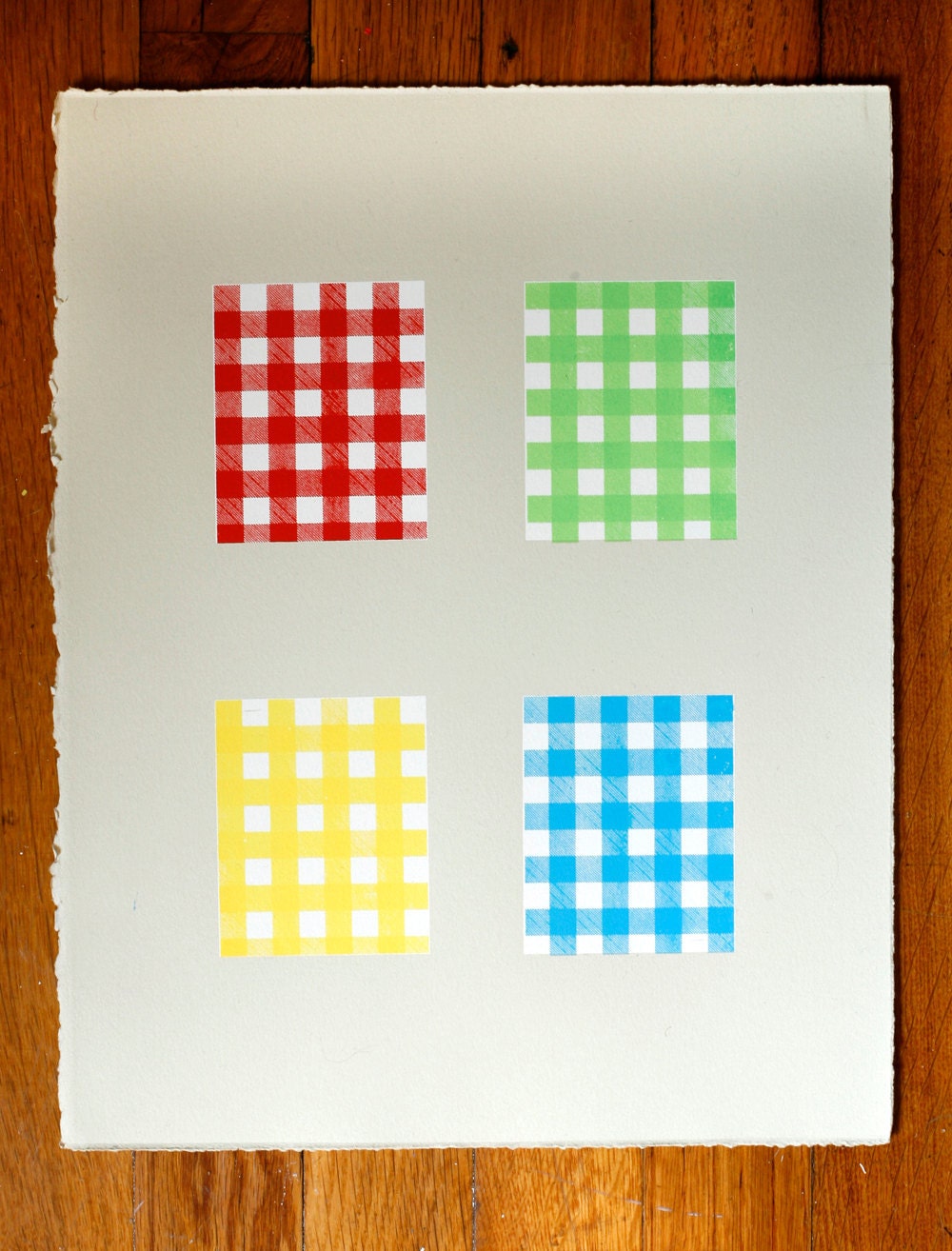 Gingham Series Print