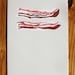 Bacon blank greeting card