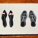 Seth's Shoes blank greeting card