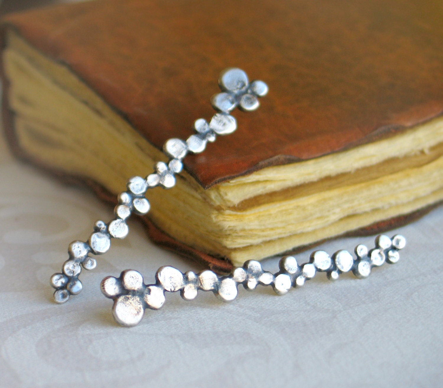 Dots...sterling silver post earrings