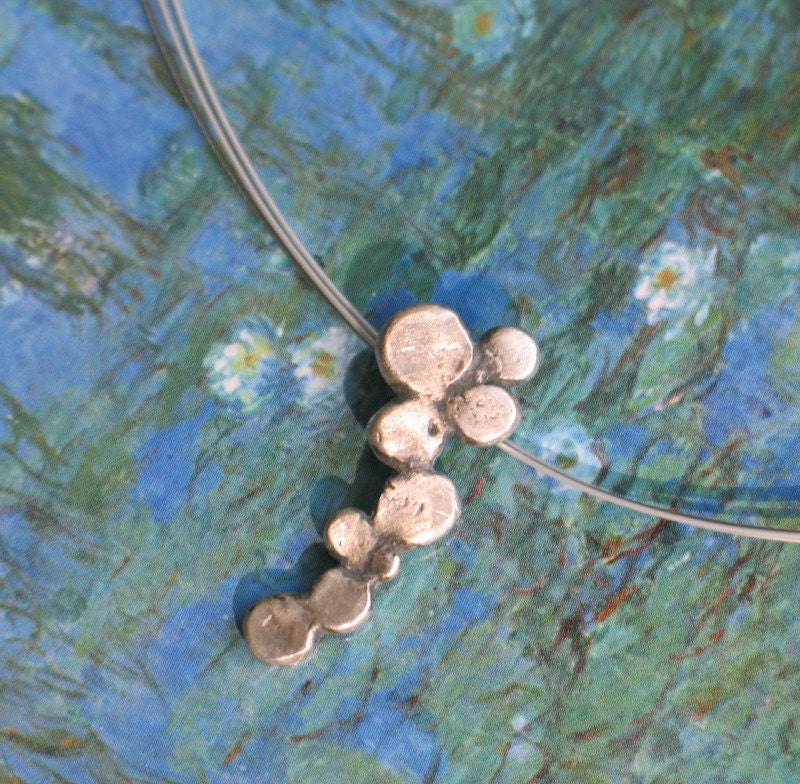 Dots...silver pendant