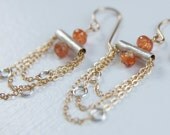 Sunstone Chandeliers with Silver and Gold