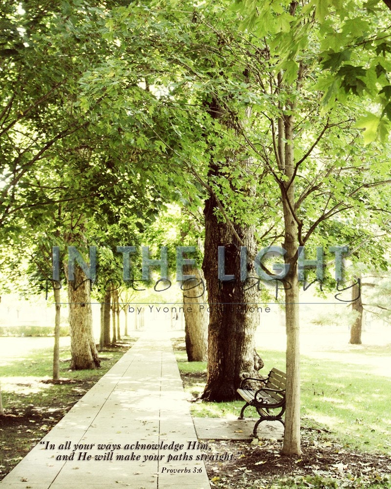 Notre Dame Campus 8x10 fine art photo - Proverbs 3:6