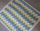 ENTRELAC Baby Blanket Knitting Pattern Immediate Download