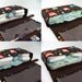 Diaper Clutch with clear zipper pouch --Carnival Bloom Brown
