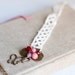 Lace Bracelet - White Lace red and pink glass beads - butterfly bracelet - bangle bracelet - romantic jewelry - blush - Mother's Day Gifts