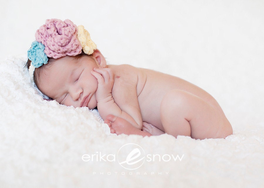 Newborn Floral Headband - Perfect Photo Prop
