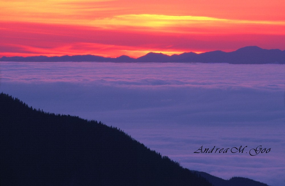 Sunset from Hurrican Hill - photograph