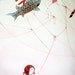 Tangled 16x20 Lustre Color Print - drawing painting mixed media girl and kites