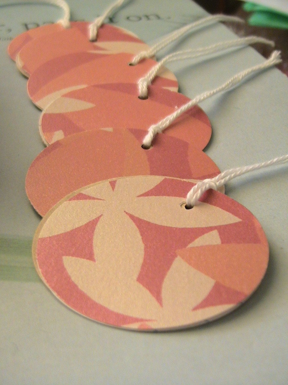 Tropical Tags x6 - Recycled Card