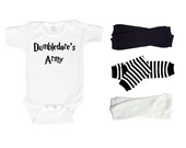 Harry Potter Dumbledore's Army bodysuit and leg warmers set