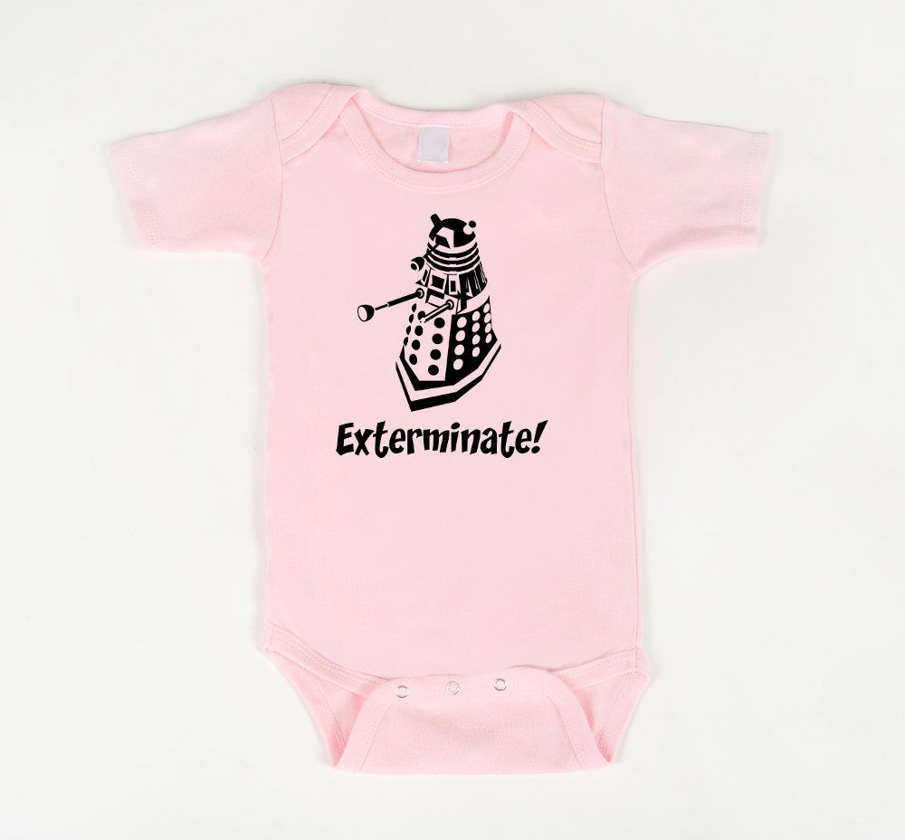Doctor Who onesie dalek exterminate bodysuit