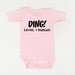 Geeky Baby Onesie DING Level 1 human