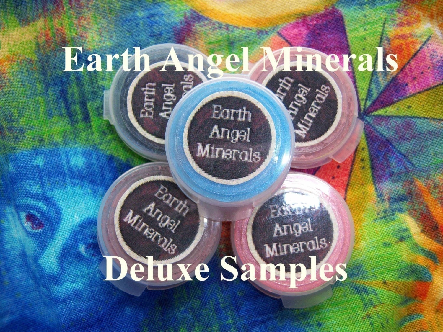 5 for 5 Dollars - Natural Mineral Makeup - GLUTEN Free - DELUXE SAMPLES - You pick colors - Foundations - Veils - Face & Eye Colors - Vegan