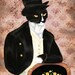 I Love Mr Darcy Tuxedo Cat Art, Cat Dressed in Regency Clothes 5x7 Fine Art Print