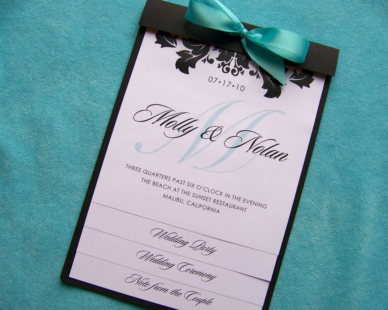 CUSTOM WEDDING PROGRAMS - The Step