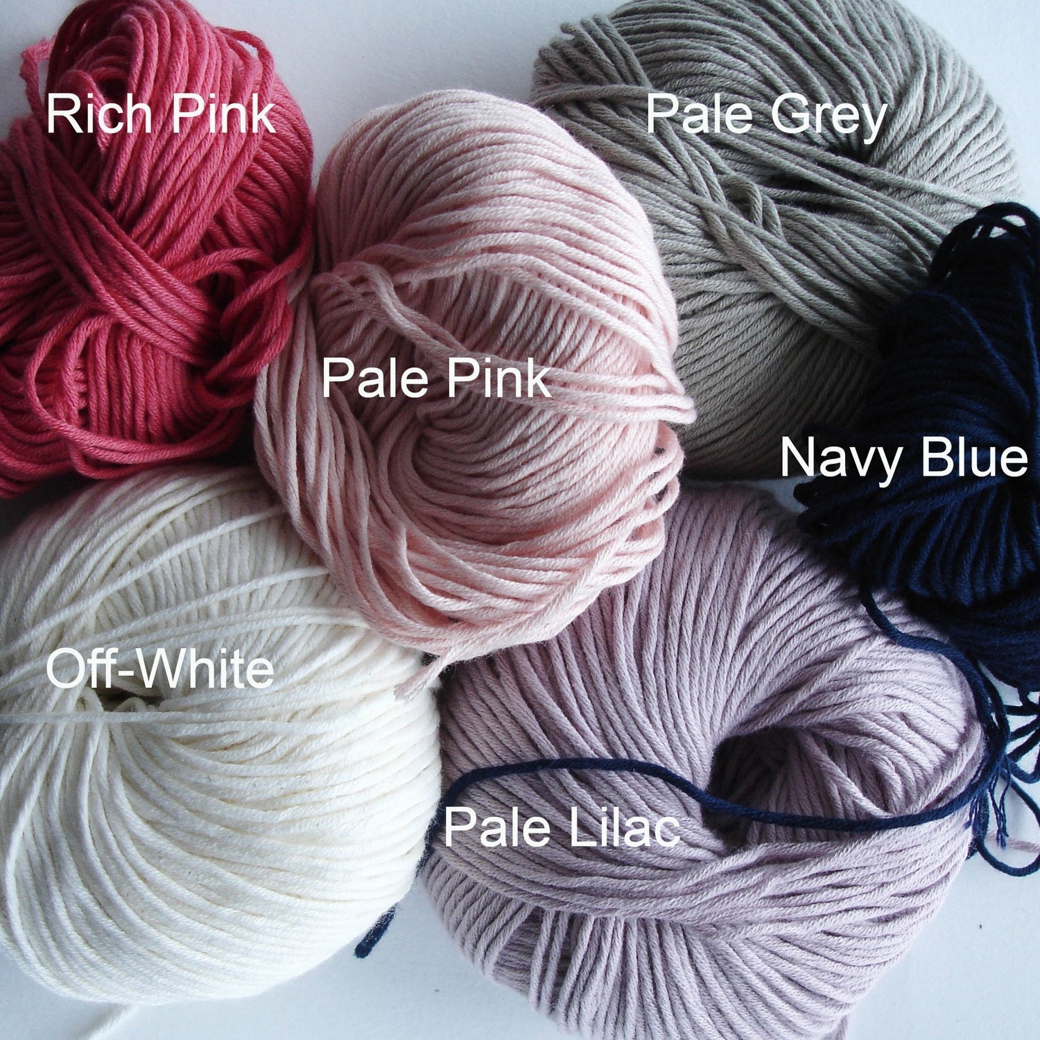 Six Cord Knitted Necklace - Choice of colours