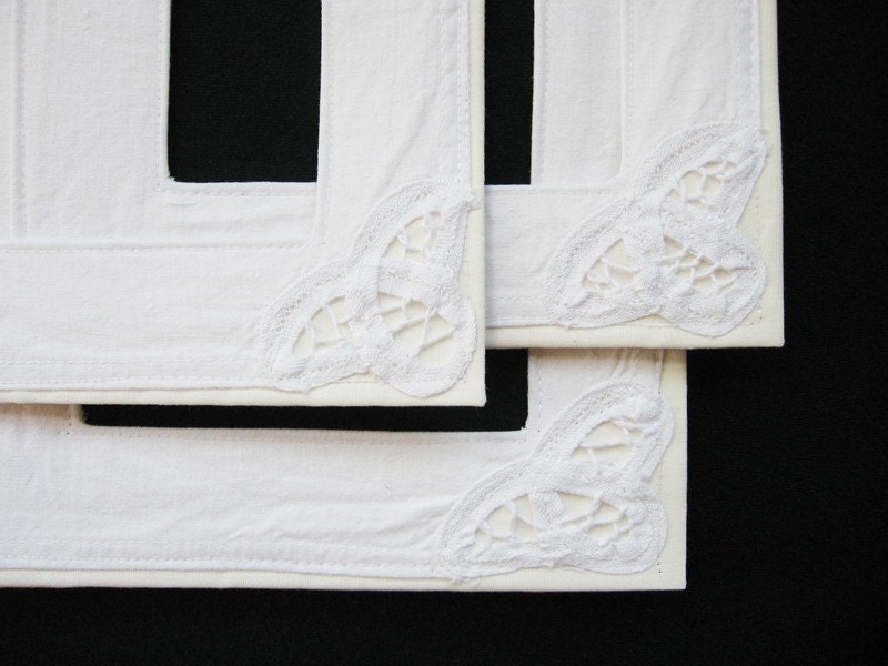 White Lace Mat, unframed 8x10 for 5x7 print - 3 available