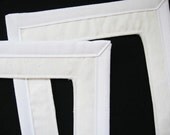White Fabric Mat, unframed 8x10 for 5x7 print - many available