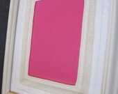 Simple White Frame with custom Lace Mat for 5x7 print