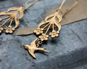 Botanical Garden Bird Earrings