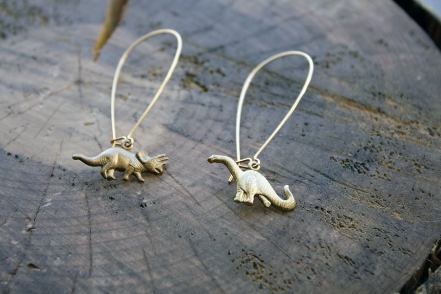 Natural History Dinosaur Earrings
