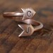 I Got You Babe - Customized With Your Initials - Lover's Arrow Ring in Copper