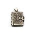 Book locket sterling silver pendant - Ornate, gothic Victorian stye - InVintageHeaven