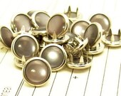 24 Charcoal Grey Cowgirl Snaps Pearl Prong Western Snaps