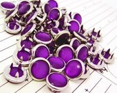 48 Purple Cowgirl Snaps Pearl Prong Western Snaps