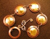 Silver Brass and Copper Bracelet (BRBCS001)