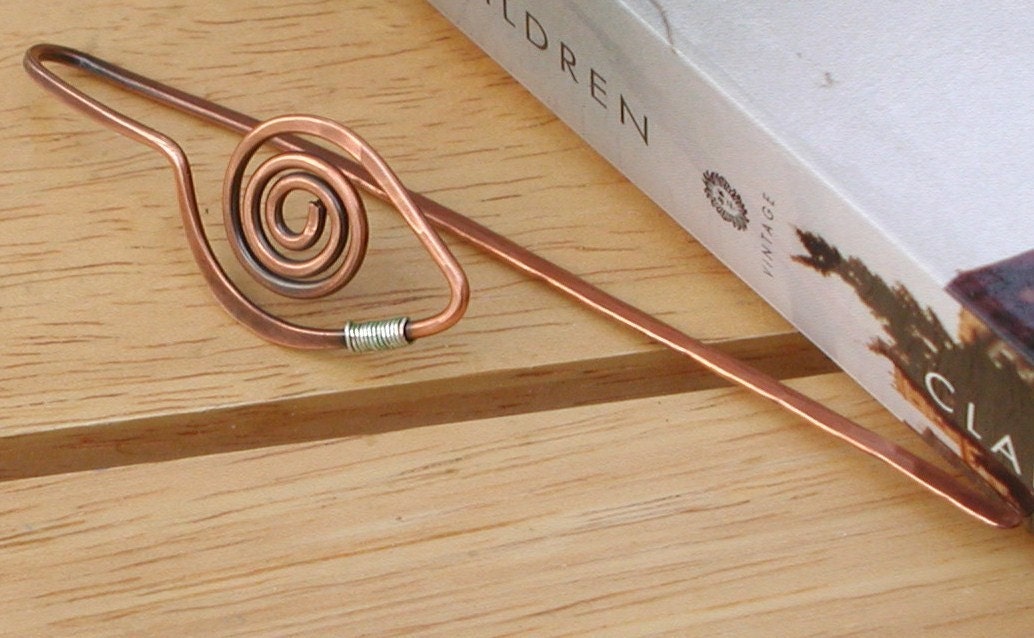 Copper Spiral Bookmark