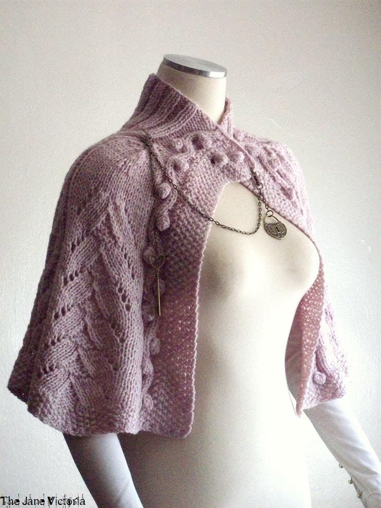 READY TO SHIP Capelet, Arien of Dorthonion, Blush Heather