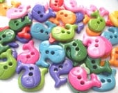 cute Little Whale buttons - (30)