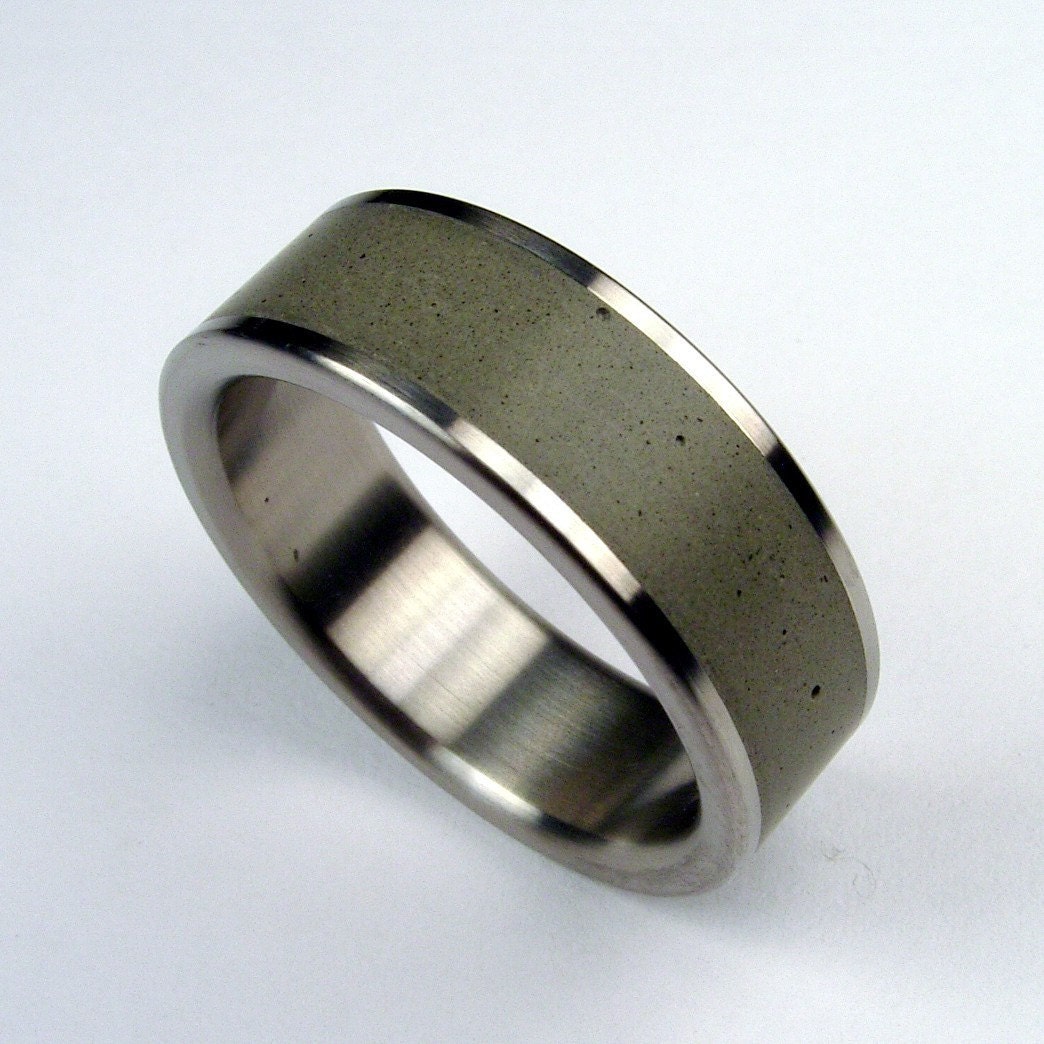 Concrete and Titanium Ring