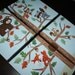 Set of 4 Woodland Friends Forest Animals on 8x10 Stretched Canvases Kids Bedroom Baby Nursery CANVAS Wall Art
