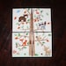 Set of 4 Woodland Friends Forest Animals on 8x10 Stretched Canvases Kids Bedroom Baby Nursery CANVAS Wall Art