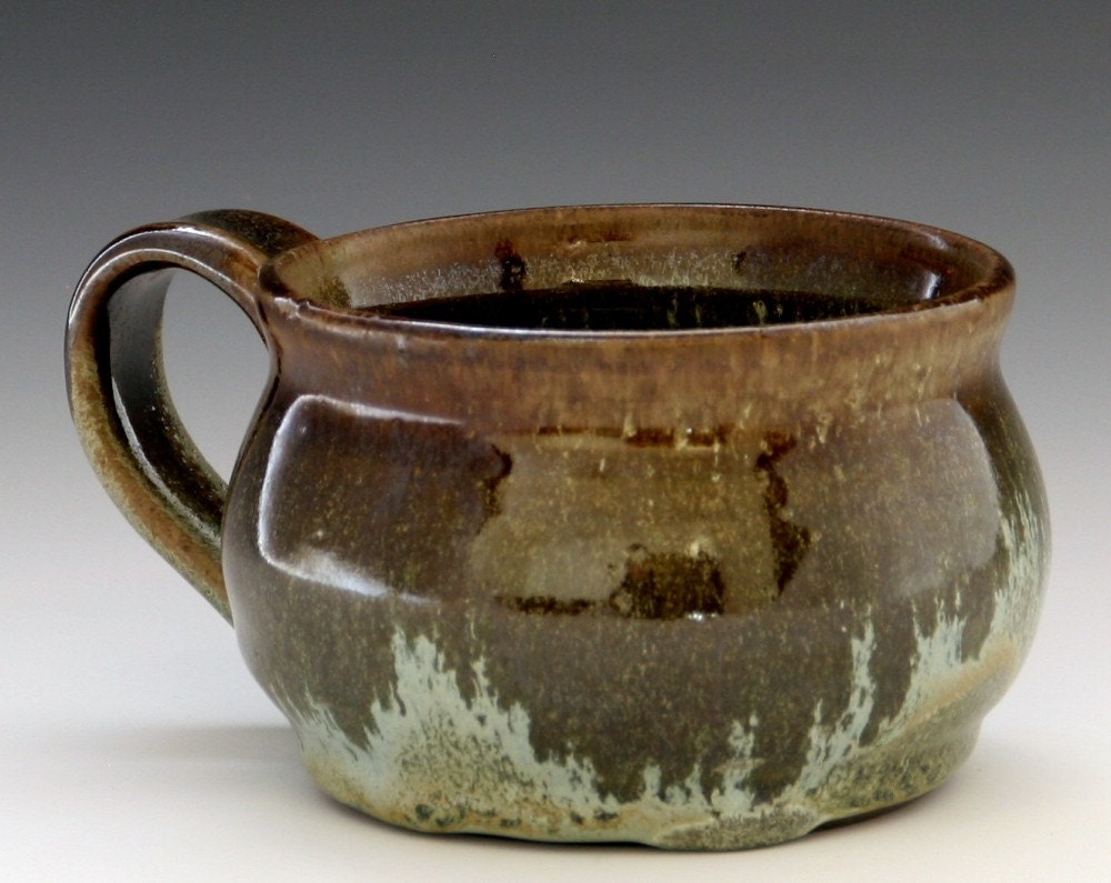 Medium Soup Mug in Forest Gold Glaze