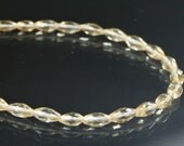 8" Strand AAA Citrine Faceted Barrel Beads 10-12mm