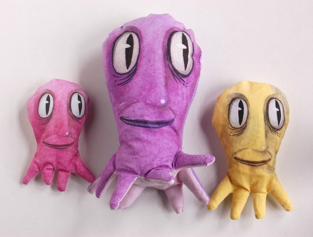 Purple Stuffed Octopus