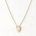 Mini Gold Vintage Shield Charm Necklace - LAST ONE