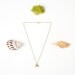 Dalmatian Jasper and Gold Triangle Pendant Necklace on a 14K Gold Filled Chain - Back in Stock