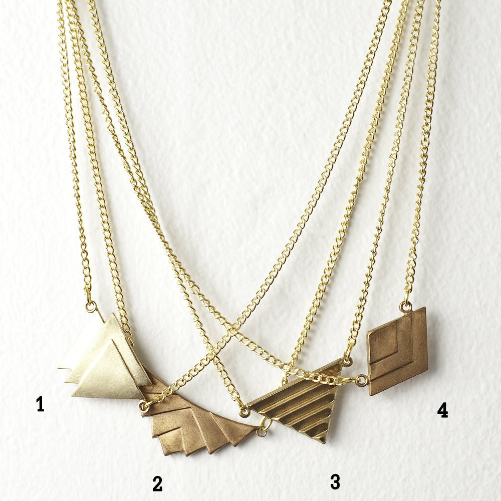 Geometric Charm Necklace - You Choose Charm