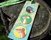 Book mark, vintage map and recycled Gruffalo pictures