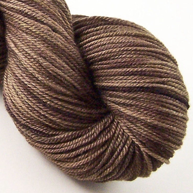 Silk and Wool DK Yarn - Coffee Bean